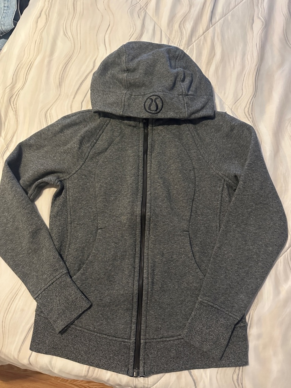 lululemon athletica Women's Gray Full-Zip Hooded Jacket